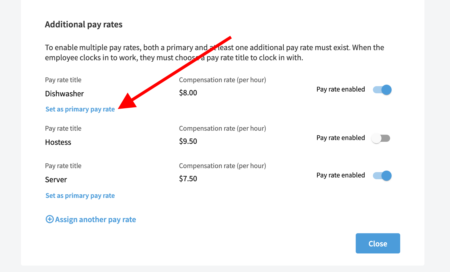 How to Edit Multiple Pay Rate